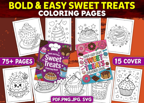 Bold and Easy Bundle Coloring Book Pages - Image 13